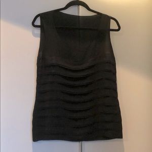 Tory Burch black silk top